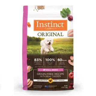 【Instinct原點】雞肉無穀小型犬配方4lb(WDJ 狗飼料 無穀飼料 不含麩質 肉含量74%)