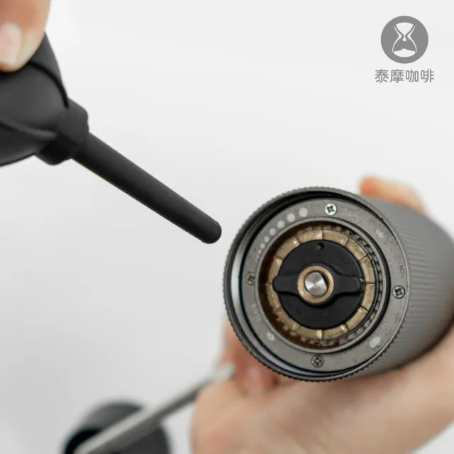 【TIMEMORE 泰摩】泰摩咖啡 全金屬栗子C3S-黑色 +清潔氣吹 磨豆機專用(磨豆機 手磨 不鏽鋼刀盤)
