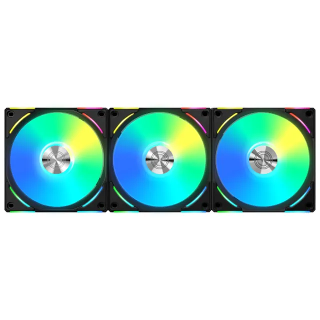 【LIAN LI 聯力】積木風扇 AL120V2-3B 黑 3顆入