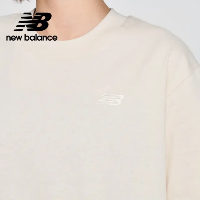 【NEW BALANCE】NB 刺繡LOGO短袖上衣_女性_灰/黑/杏_WT41501AHH_WT41501BK_WT41501LIN(美版 版型偏大)