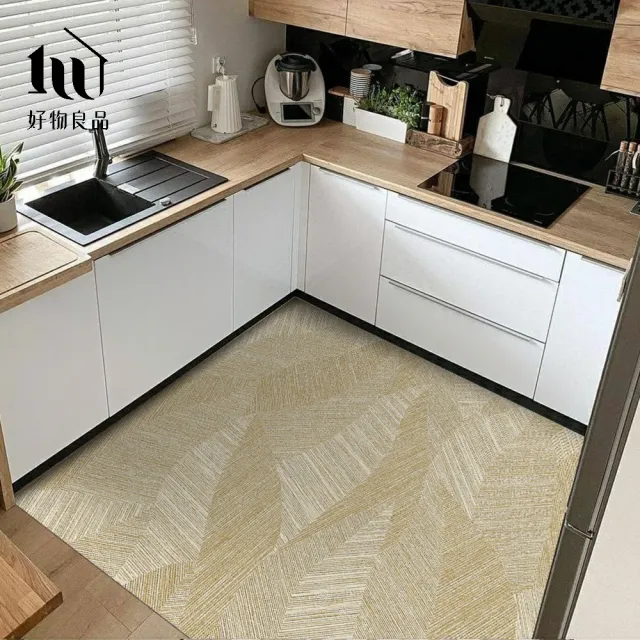【好物良品】120x120cm_自由剪裁PVC仿皮革廚房防水防滑地墊(皮革地墊 居家地墊 兒童地墊 防水防油)