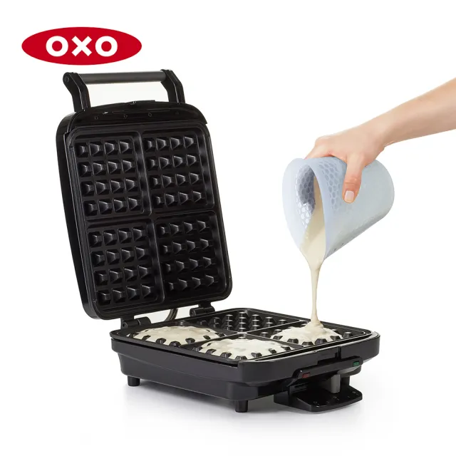 【美國OXO】矽膠軟質量杯 250ML(杯數/ml雙刻度 可直接微波加熱 軟化奶油巧克力)