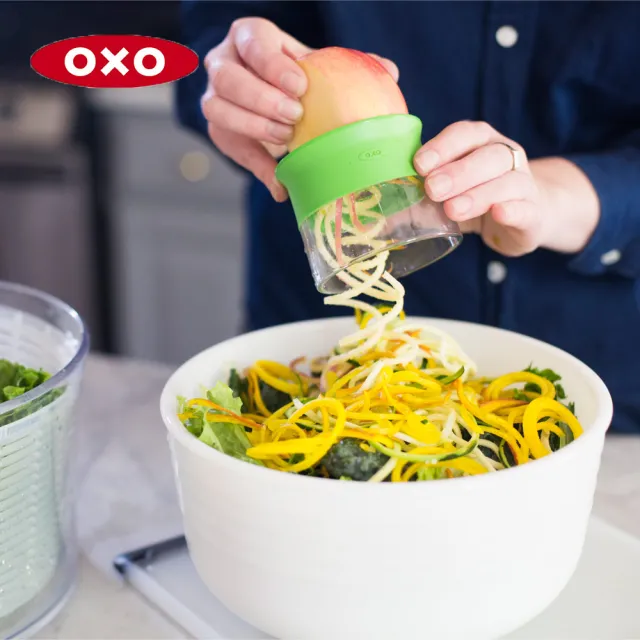 【OXO】蔬果削鉛筆機 切片器 刨絲器(輕鬆自製櫛瓜麵 蔬菜麵)