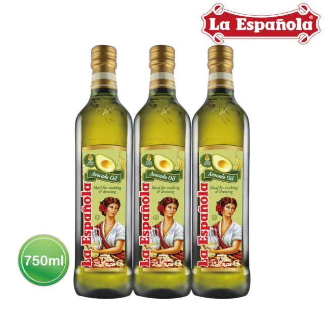 【LA Espanola 萊瑞】萊瑞100%酪梨油750ml*3