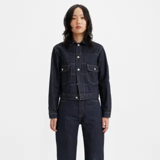 【LEVIS 官方旗艦】BLUETAB™ 女款 Type II 寬鬆版牛仔外套 / 原色 / MOJ日本布料 人氣新品 A5884-0000