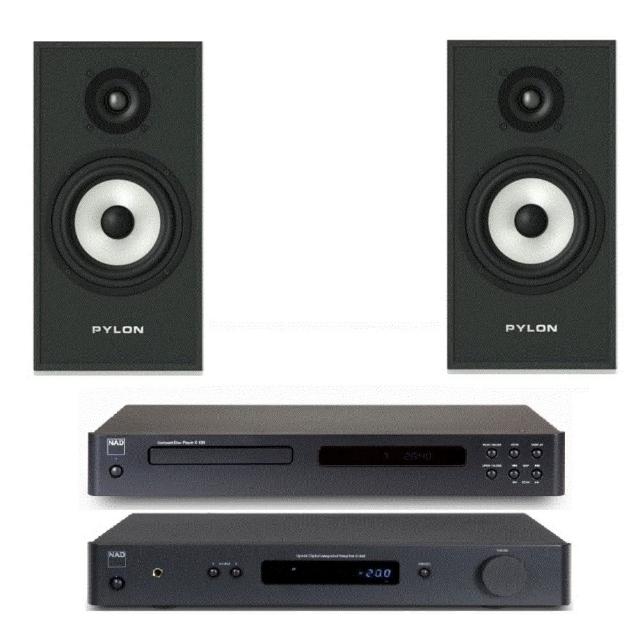【NAD】歐洲CD立體聲最佳音響組合(C328+C538+PEARL Monitor)