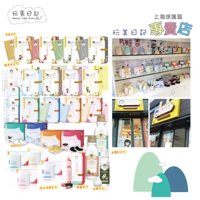 【同闆購物】玩美日記面膜 10入組 12款任選(玩美日記面膜/水絲布面膜/敷臉/臉部保養/保濕面膜)