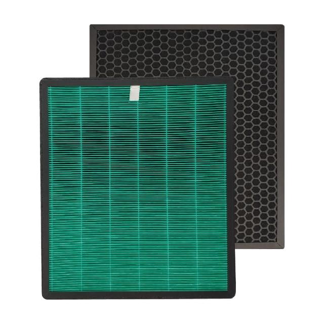 【RENZA】適用 Coway 格威 AP-1720G 極智抗敏空氣清淨機(HEPA+活性碳濾網 濾芯 濾心)