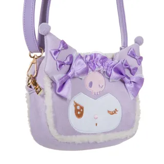 【SANRIO 三麗鷗】雙11 KUROMI LOLITA MOOD 酷洛米 迷你斜背包 化妝包