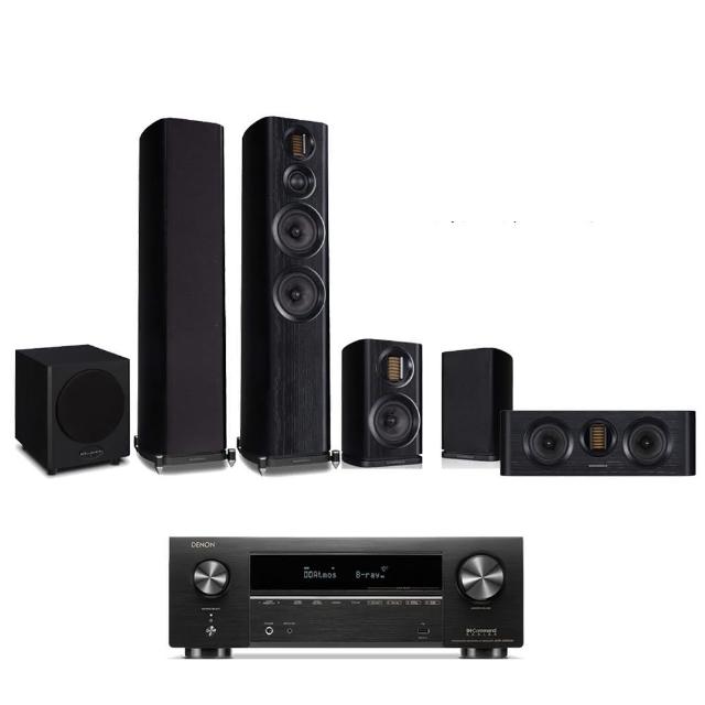 【Denon 天龍】家庭劇院組合(AVR-X1800H+Wharfedale EVO4.4+4.1+4.CS+WH-D10)