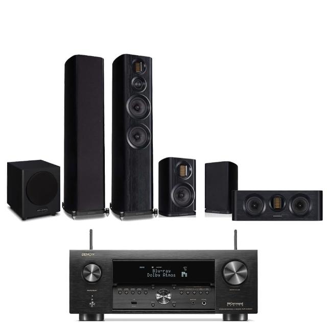 【Denon 天龍】家庭劇院組合(AVR-X4800H+Wharfedale EVO4.4+4.1+4.CS+WH-D10)
