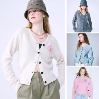 【MARDI MERCREDI】V領針織衫 多色 小雛菊 RACCOON BLENDED CARDIGAN V NECK