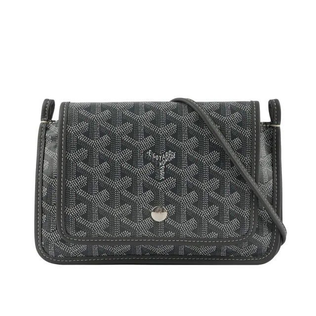 【GOYARD 高雅德】PLUMET 按扣信封包 黑色 棕色 灰色 WOC 肩背包(PLUMETPMLTY)