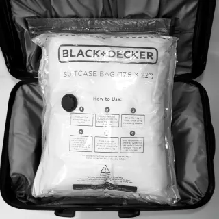 【摩肯】DR. SAVE透明英文版真空壓縮袋-小Sx6入(適用27吋行李箱  旅行打包超好用)