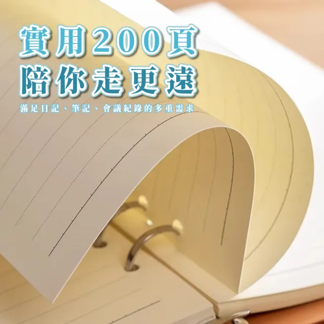 【記錄生活】A5活頁可拆筆記本(記事本 手帳 日記本 行事曆 手冊 辦公 文具)