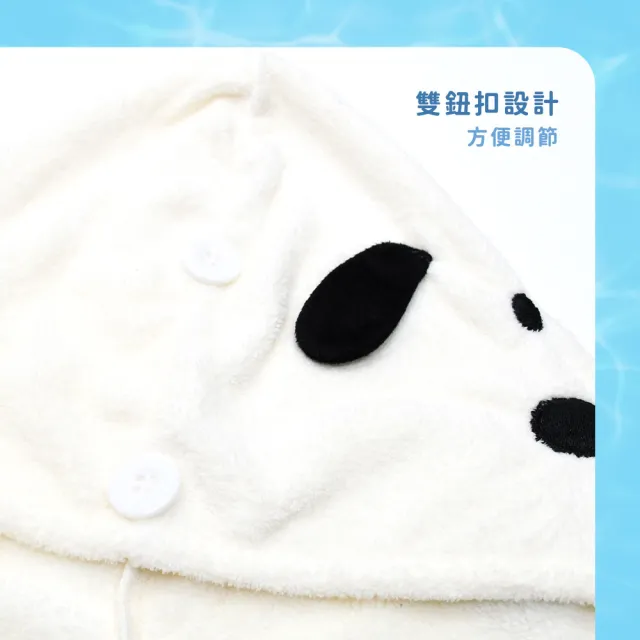 【SNOOPY 史努比】買一送一可愛造型超細纖維包頭巾 浴帽(兩款選.Peanuts 乾髮帽 浴帽)