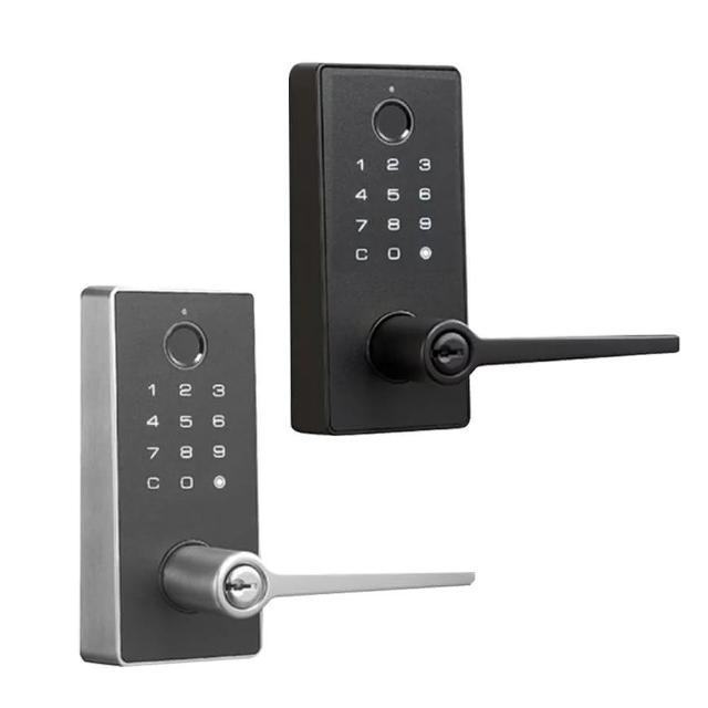 【Kwikset 凱特安】PR3S 微觸式電子把手鎖 密碼電子鎖/水平電子鎖(指紋/密碼/鑰匙三合一 電子鎖)