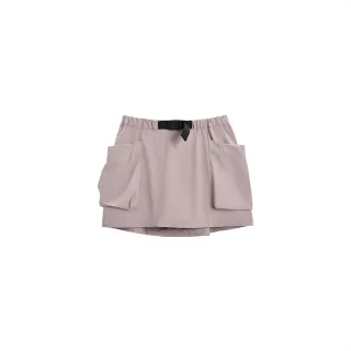 【GIORDANO 佐丹奴】童裝抗UV防曬工裝褲裙 G-MOTION系列(47 豆沙粉)