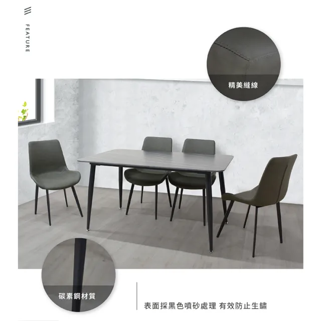 【IHouse】摩登 皮革餐椅/休閒椅/會議椅(4入)