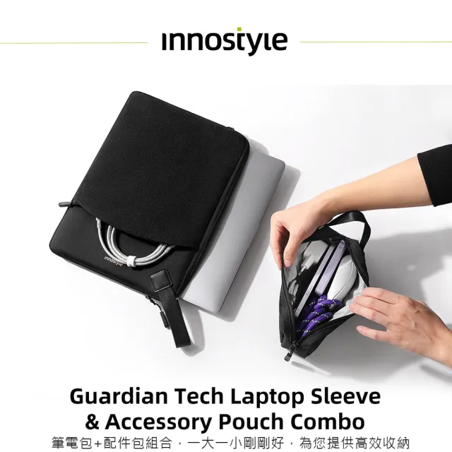 【innostyle】雙11 GuardianTech系列 14吋 專利防摔 手提收納包(筆電包/平板包/電腦包/配件包/