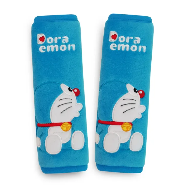 【Doraemon 哆啦A夢】KISS 安全帶護套組(2入/台灣製)
