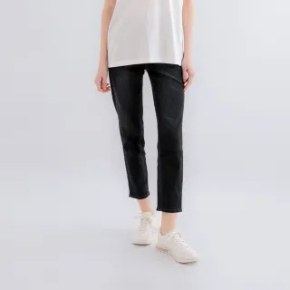 【Arnold Palmer 雨傘】女裝-合身牛仔長褲(黑色)