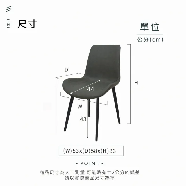 【IHouse】摩登 皮革餐椅/休閒椅/會議椅(1入)