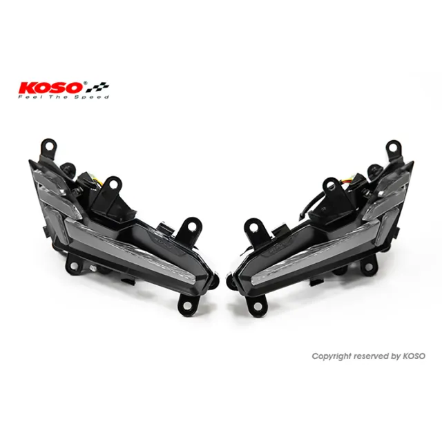 【KOSO】龍紋 LED 前方向燈(SYM三陽DRGBT二代/ NEW DRGBT / DRG II 前方向燈組/方向燈：黃光/定位燈：白光)