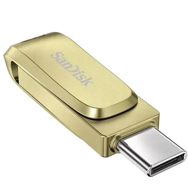 【SanDisk 晟碟】256GB Ultra luxe TYPE-C SDDDC4 金色 OTG USB 雙用隨身碟