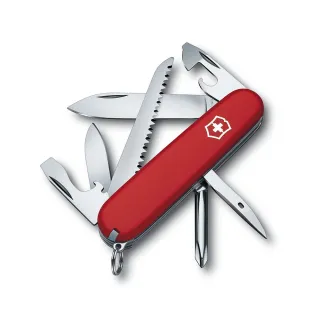 【VICTORINOX 瑞士維氏】Hiker 瑞士刀/紅/13用/91mm(1.4613)