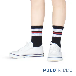【PULO】2雙組 學院撞色條紋抗菌童襪(兒童除臭襪/除臭襪/消臭襪/童襪/條紋襪/襪/襪子/男女襪)
