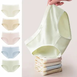 【enac 依奈川】10件組 現貨 超彈嬰兒棉不夾臀中腰內褲無痕內褲/女內褲/中腰內褲(隨機)