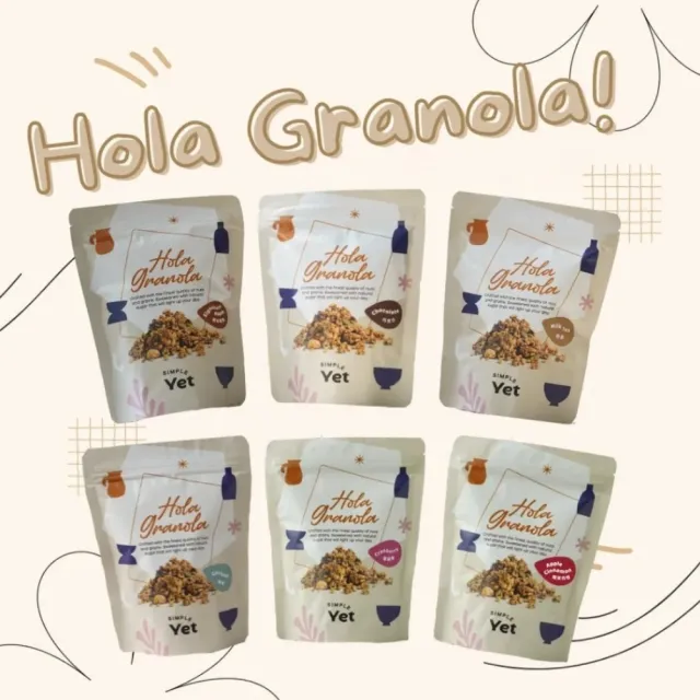 【Hola Granola】歐拉脆穀麥 任選5包組(蘋果肉桂、原味楓糖、巧克力、錫蘭奶茶、椰香、蔓越莓)