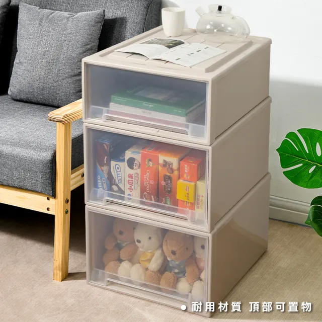 【ONE HOUSE】53L 加厚大容量抽屜收納箱 _特大加長 安全鎖扣 (收納櫃/抽屜/文具收納/置物櫃/收納架 /廚房)