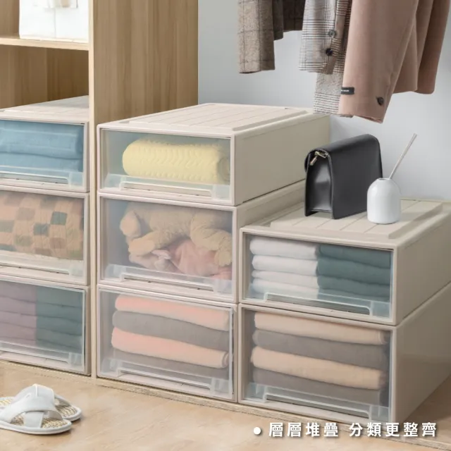 【ONE HOUSE】53L 加厚大容量抽屜收納箱 _特大加長 安全鎖扣 (收納櫃/抽屜/文具收納/置物櫃/收納架 /廚房)