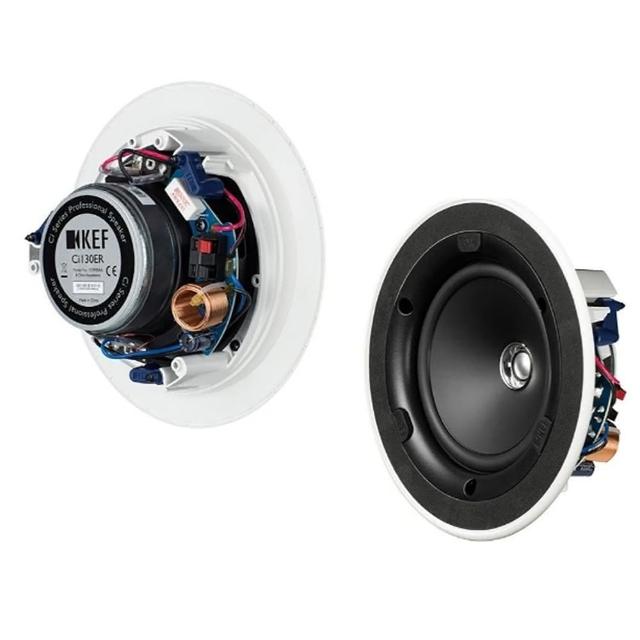 KEF 英國 Ci130ER 專業嵌入式天花板喇叭，採用先進 Uni-Q 驅動單元，提供清晰細膩的音質與廣闊立體聲場。適用於家庭劇院或背景音樂系統，英國原裝進口，安裝簡易耐用，讓您的居家空間充滿高品質音樂享受。無論是客廳或臥室，這款天花板喇叭都能完美融入，提供沉浸式音效體驗。KEF Ci130ER 嵌入式喇叭是高階音響愛好者的首選，帶來專業級立體聲效能。