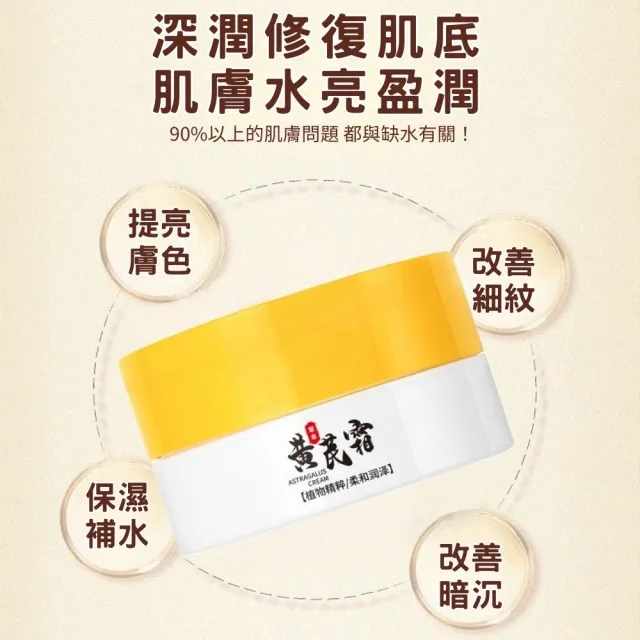 黃芪霜70g-2入組(亮白面霜 補水保濕 滋潤養顏 乳霜 養顏霜 護膚面霜 黃芪精華 素顏霜)