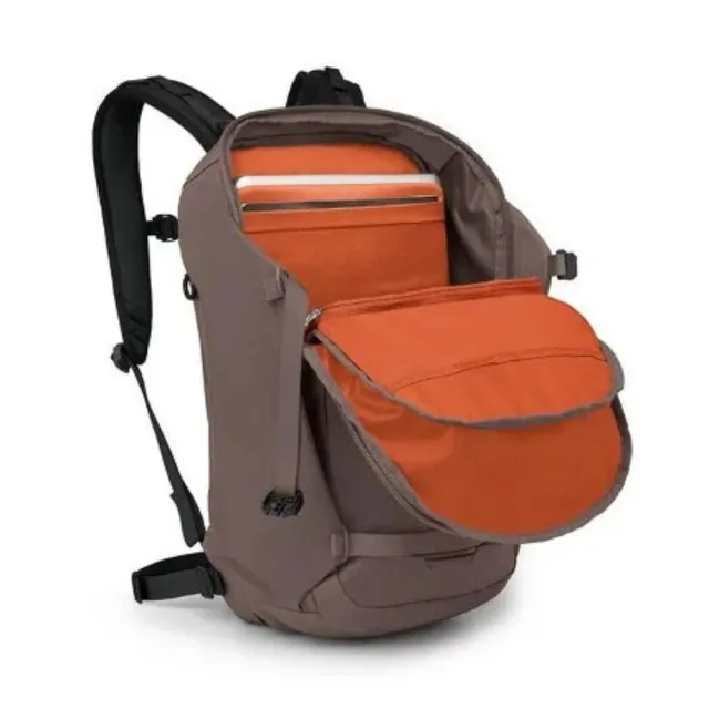 【Osprey】雙11 Metron 24 通勤電腦背包 岩漿棕(自行車通勤專用背包 電腦背包 筆電背包 日常背 
