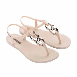 【IPANEMA】簡約大釦環人字涼拖鞋(米色)