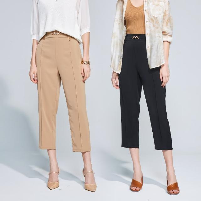 【MON’S】歐洲精品蠶絲棉修身西褲(2色任選)