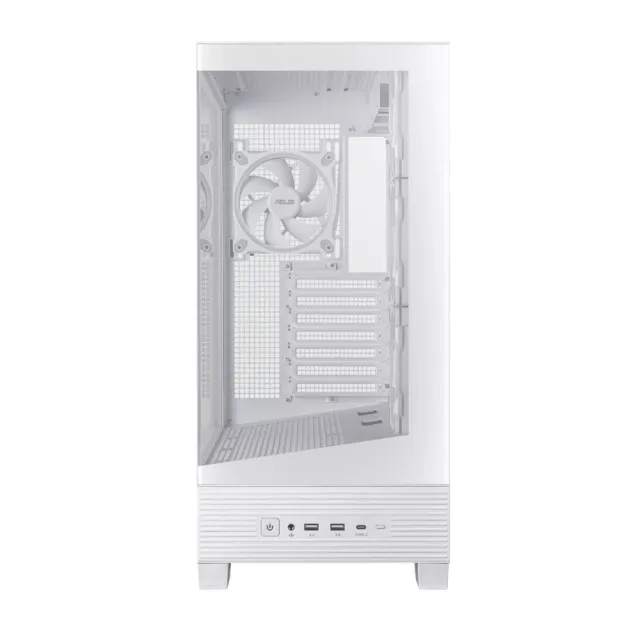 【ASUS 華碩】A31 PLUS 中塔電腦機殼 全景玻璃 白色(A31-PLUS-W)