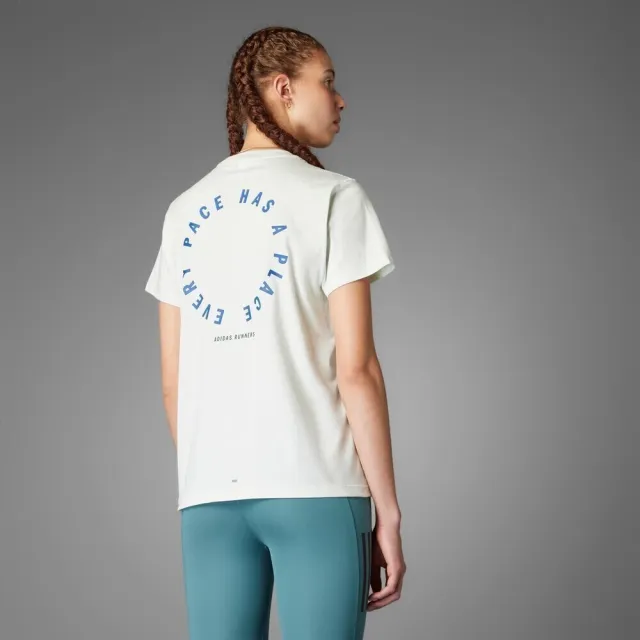 【adidas 愛迪達】OTR AR Tee UNI 男女 T恤 短袖上衣 運動上衣 慢跑 訓練 白(JC7367)