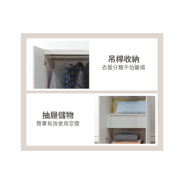 【ASSARI】2.5尺凱麗單吊衣櫃(寬76x深58x高197cm)