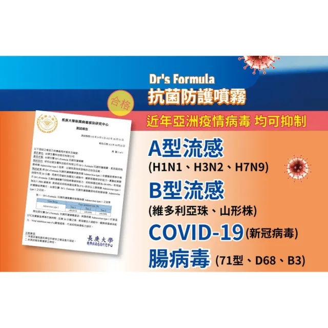 【台塑生醫Dr’s Formula】抗菌防護噴霧x3瓶(255g/瓶)