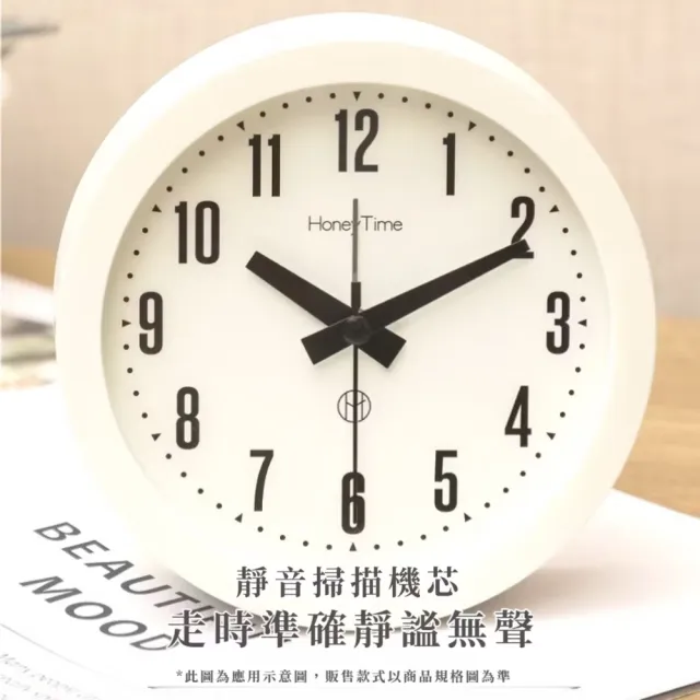 歐美大數字靜音時鐘(夜光 學習鬧鐘 指針鬧鈴 學生 床頭 貪睡 禮物 餐廳 宿舍 省空間)