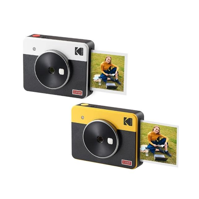 【Kodak 柯達】Mini Shot 3 Retro方形拍立得相機C300R口袋相印機(東城代理商公司貨)