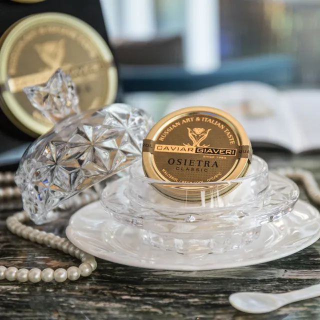 【CAVIAR GIAVERI 珈費里】現貨！ 奧思迦魚子醬 50g(金蓋 Osietra)