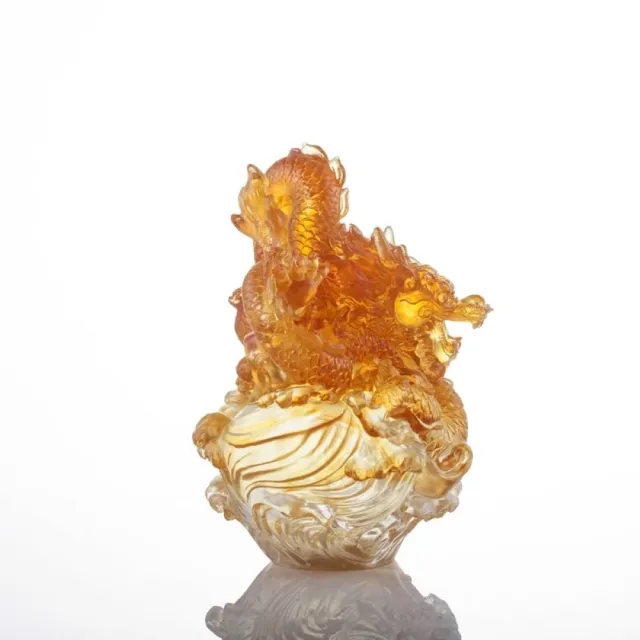 琉璃工房】祥龍錦簇入厝禮退休禮物(結婚禮物/入厝禮/琉璃/禮物/水晶