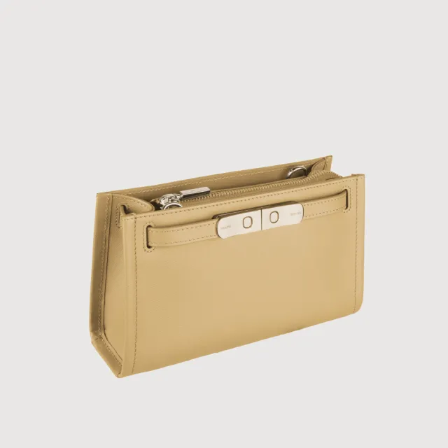 【BRAUN BUFFEL 德國小金牛】尤妮爾 斜背包-淺棕色(BF867-11-CR) 女包送禮推薦