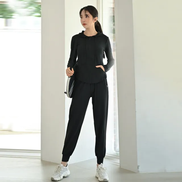 【BODYAIR】簡約小收腰連帽外套(瑜珈.運動.慢跑.透氣.舞蹈.運動外套)